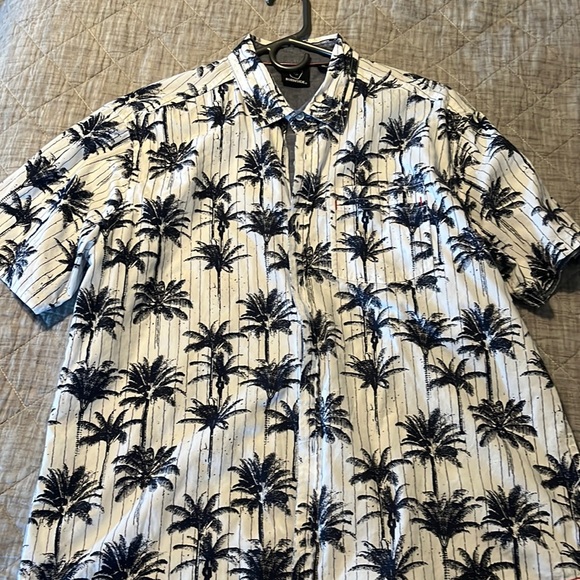 Burnside Palm Tree Short Sleeve Button Down - Picture 1 of 3